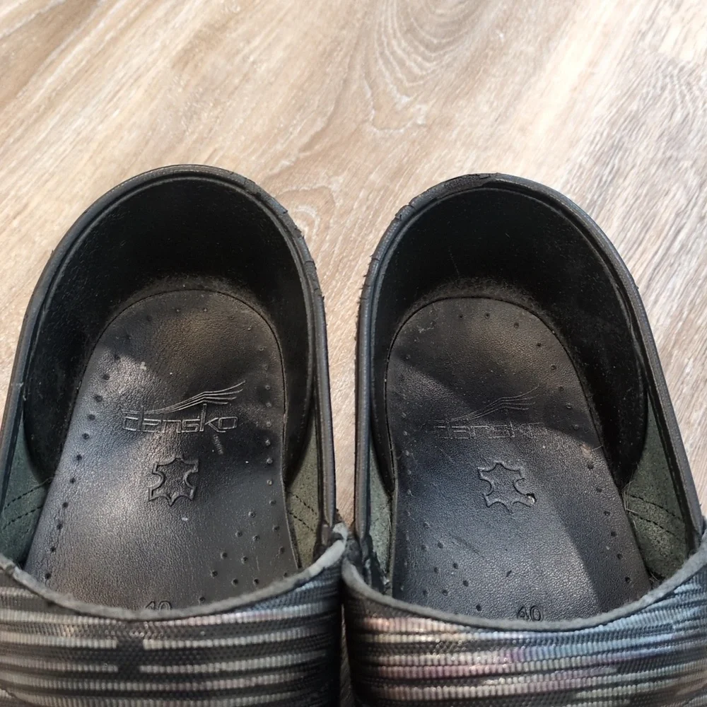 Dansko Colorful Striped Women's Slip-On Clogs size 40 Euro (10 US) - Picture 7 of 14